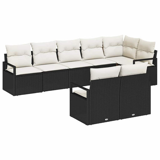Tuin Sofa Set 8 Pcs Poly Riet