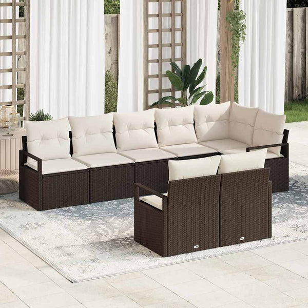 Tuin Sofa Set 8 Pcs Poly Riet