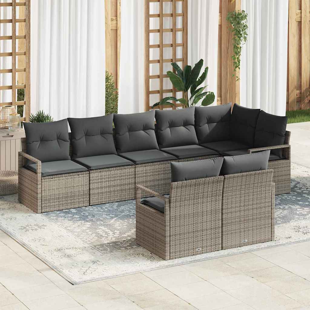 Tuin Sofa Set 8 Pcs Poly Riet