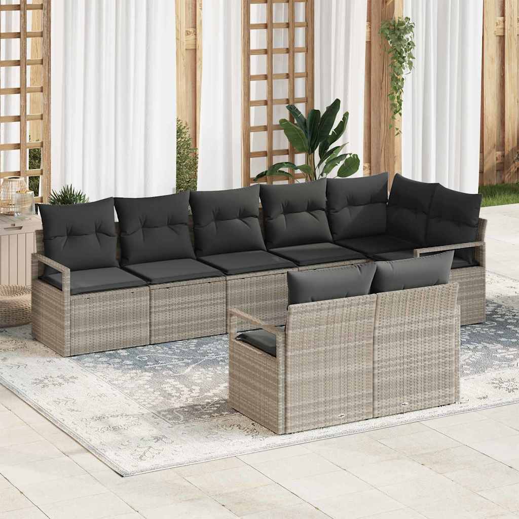 Tuin Sofa Set 8 Pcs Poly Riet