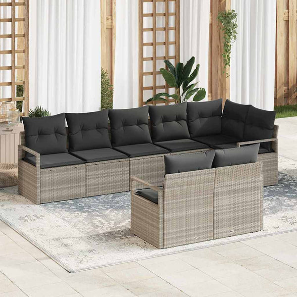 Tuin Sofa Set 8 Pcs Poly Riet