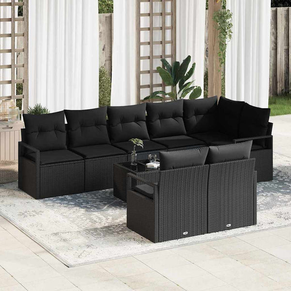 Tuin Sofa Set 8 Pcs Poly Riet
