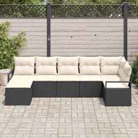 Tuin Sofa Set 7 Pcs Poly Riet