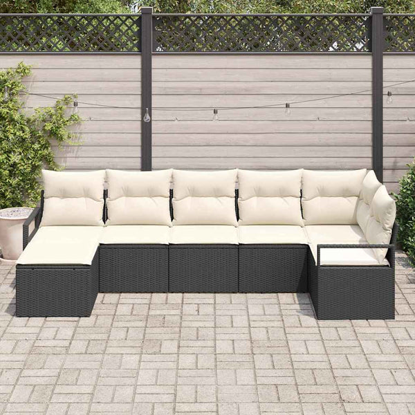 Tuin Sofa Set 7 Pcs Poly Riet