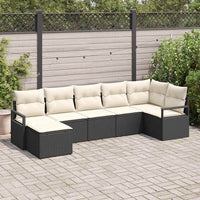 Tuin Sofa Set 7 Pcs Poly Riet