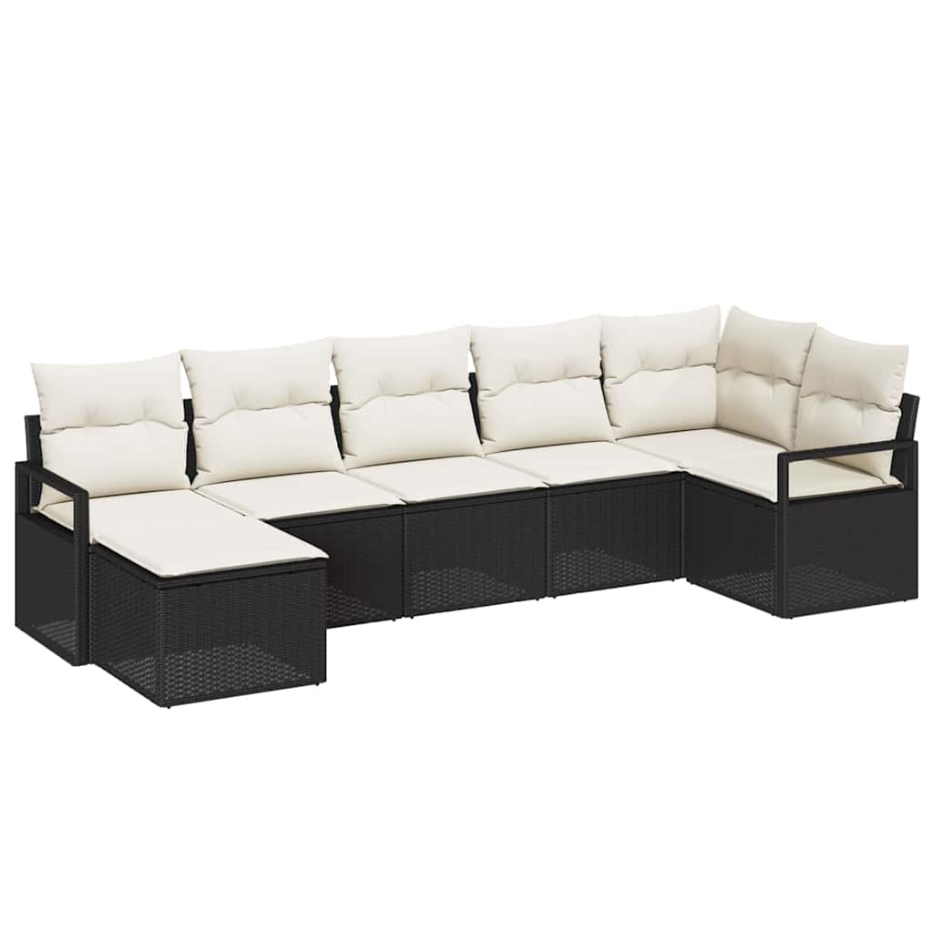 Tuin Sofa Set 7 Pcs Poly Riet