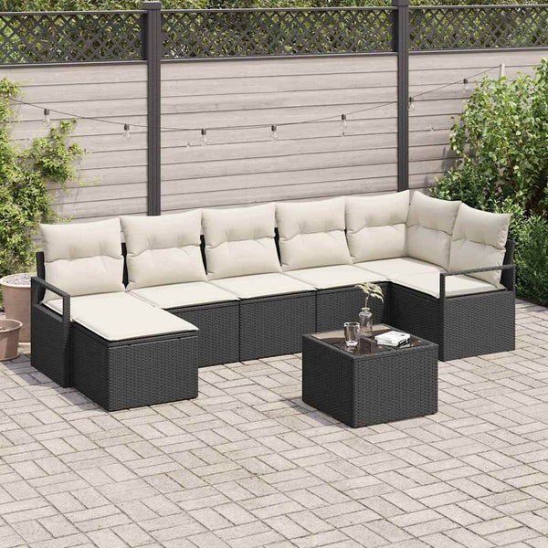 Tuin Sofa Set 7 Pcs Poly Riet