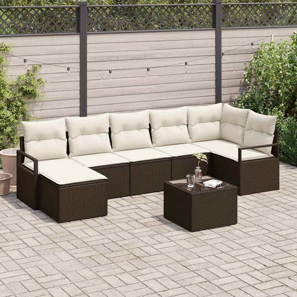 Tuin Sofa Set 7 Pcs Poly Riet