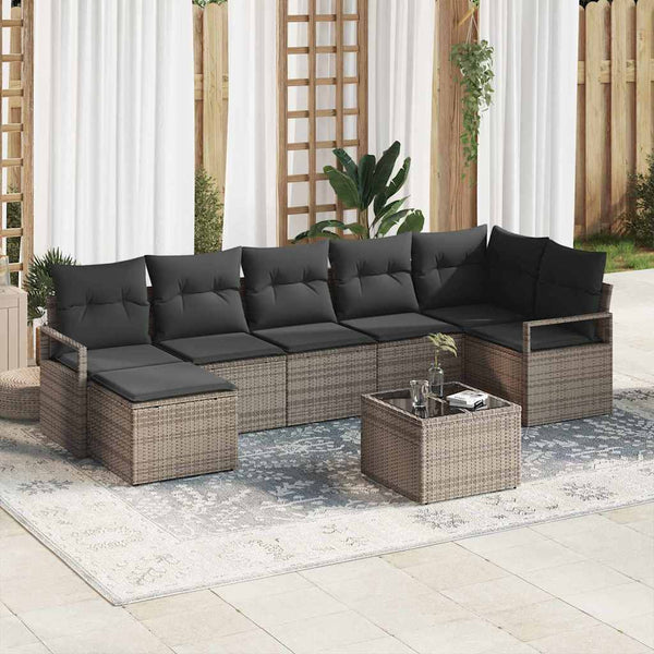 Tuin Sofa Set 7 Pcs Poly Riet