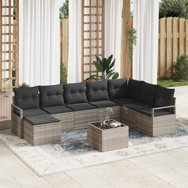 Tuin Sofa Set 7 Pcs Poly Riet