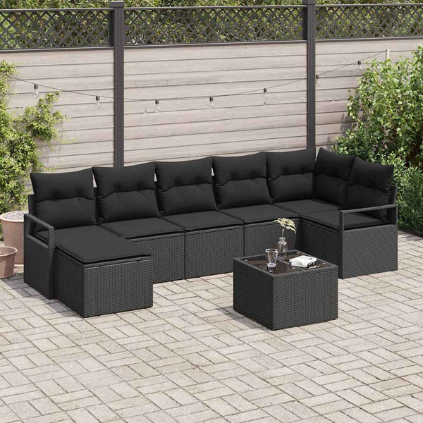 Tuin Sofa Set 7 Pcs Poly Riet