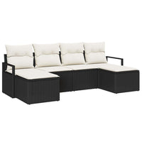 Tuin Sofa Set 6 Pcs Poly Riet