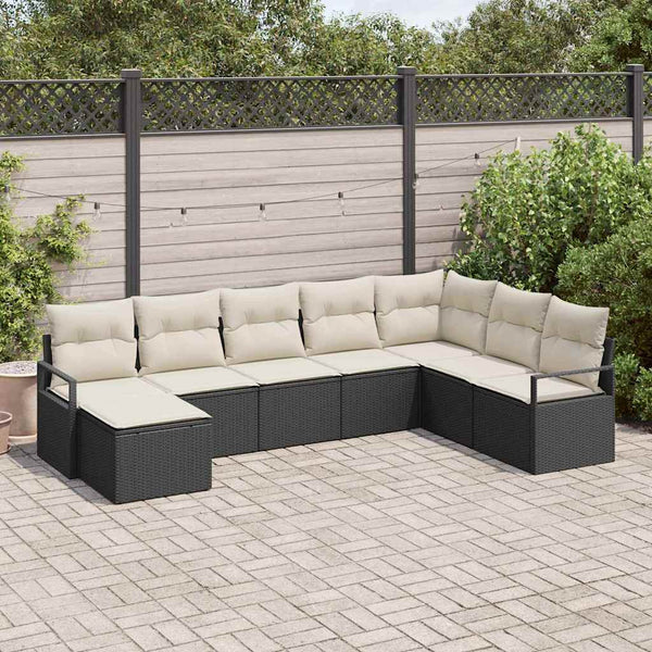 Tuin Sofa Set 8 Pcs Poly Riet