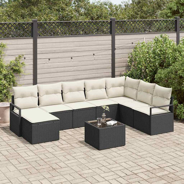 Tuin Sofa Set 8 Pcs Poly Riet