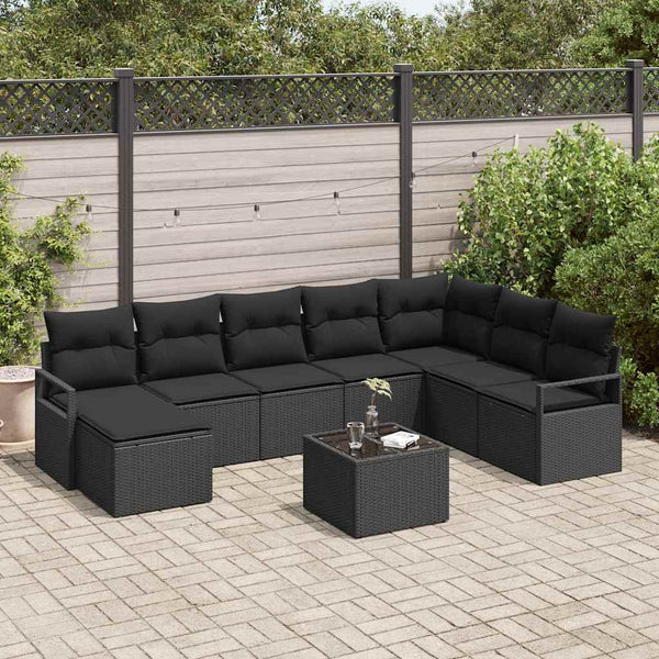 Tuin Sofa Set 8 Pcs Poly Riet