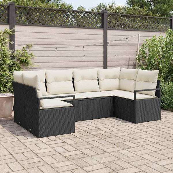 Tuin Sofa Set 6 Pcs Poly Riet