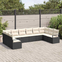 Tuin Sofa Set 10 Pcs Poly Riet