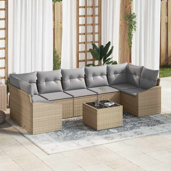 Tuin Sofa Set Met Kussen 8 Pcs 55 X 55 X 37 Cm