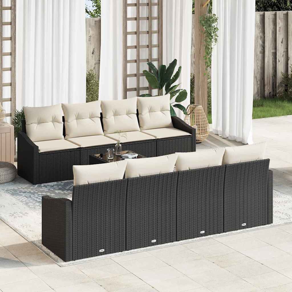 Tuin Sofa Set Met Kussen 9 Pcs 55 X 55 X 37 Cm