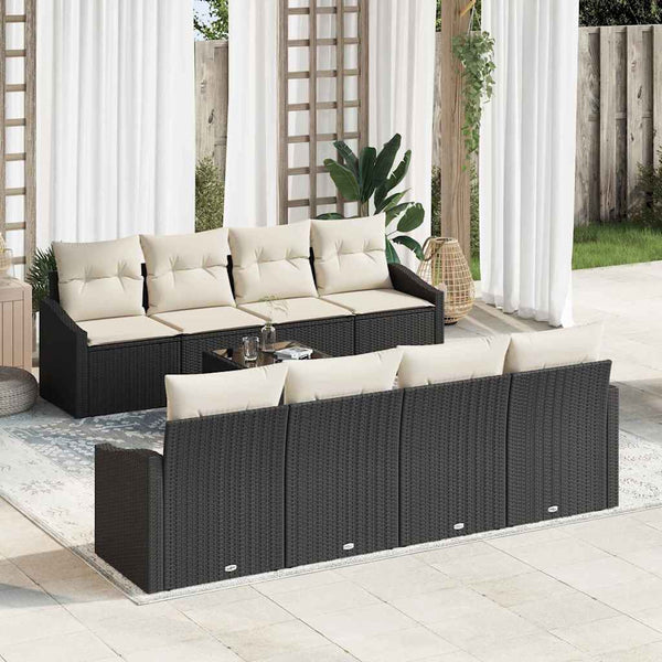 Tuin Sofa Set Met Kussen 9 Pcs 55 X 55 X 37 Cm
