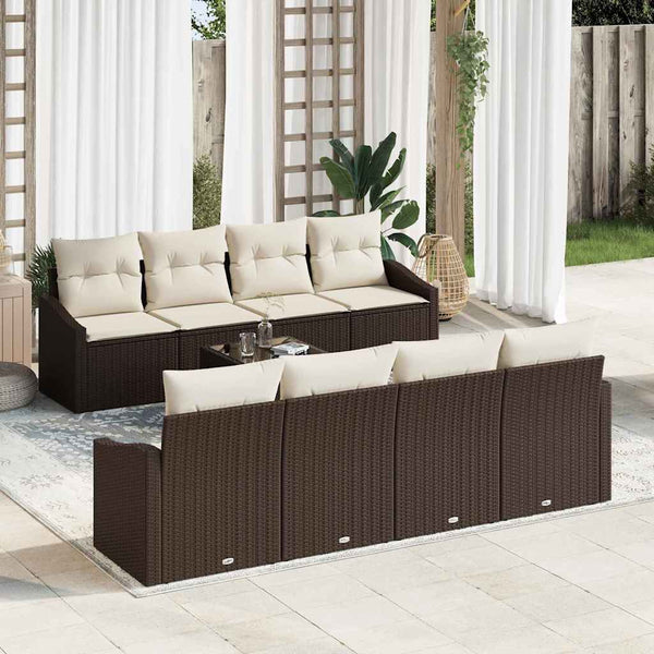 Tuin Sofa Set Met Kussen 9 Pcs 55 X 55 X 37 Cm