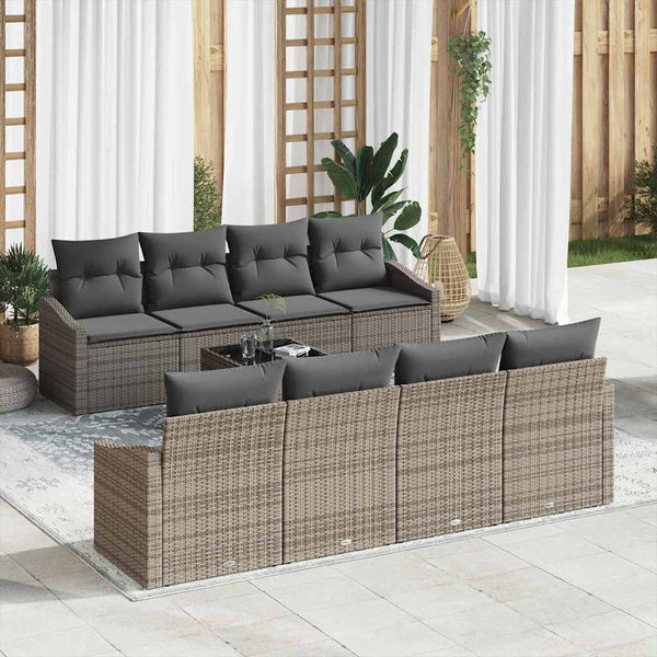 Tuin Sofa Set Met Kussen 9 Pcs 55 X 55 X 37 Cm