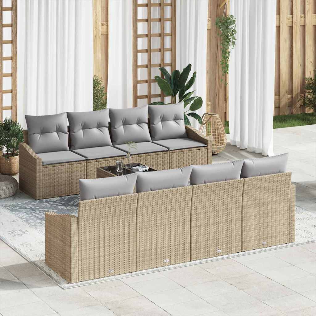 Tuin Sofa Set Met Kussen 9 Pcs 55 X 55 X 37 Cm