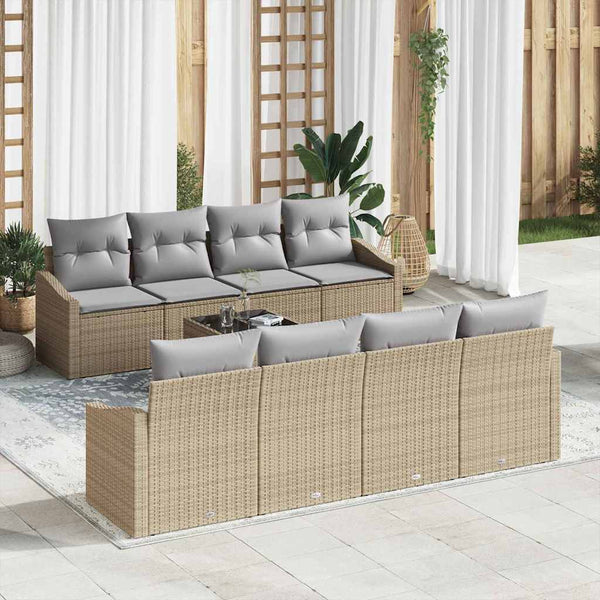 Tuin Sofa Set Met Kussen 9 Pcs 55 X 55 X 37 Cm