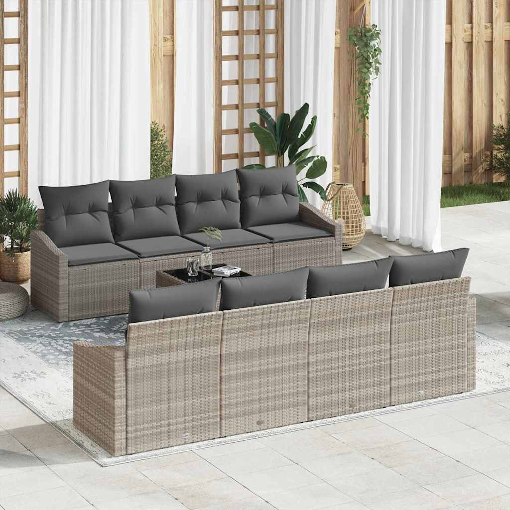Tuin Sofa Set Met Kussen 9 Pcs 55 X 55 X 37 Cm