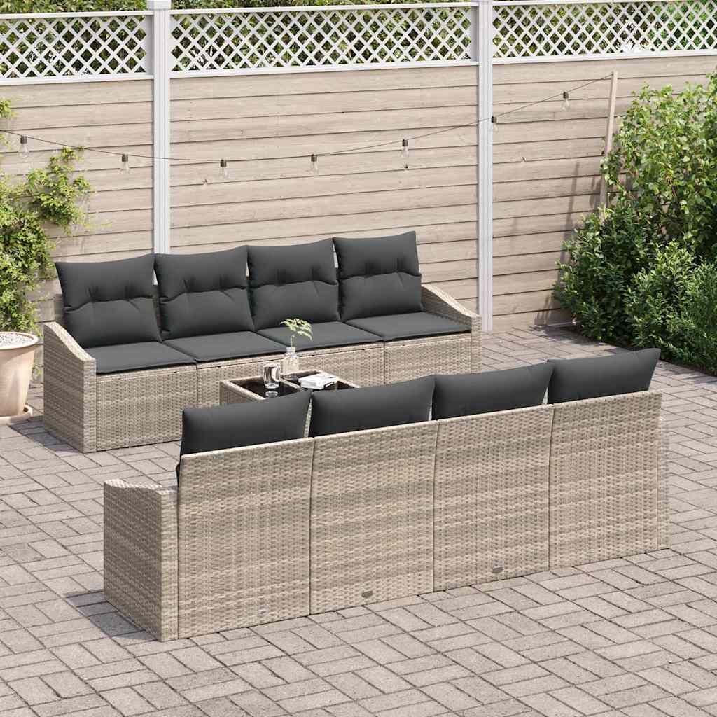Tuin Sofa Set Met Kussen 9 Pcs 55 X 55 X 37 Cm