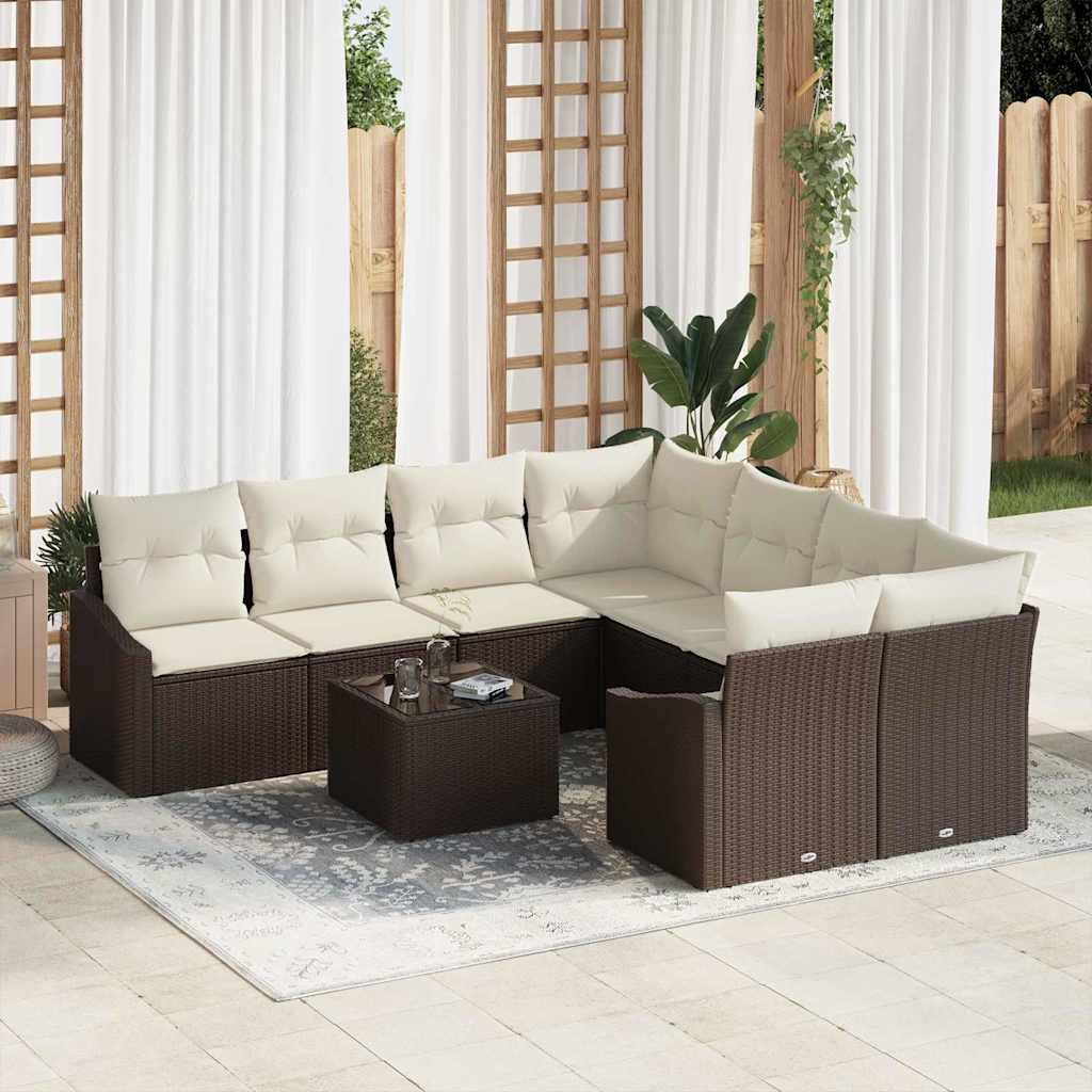 Tuin Sofa Set Met Kussen Met Opslag 9 Pcs 55 X 55 X 37 Cm
