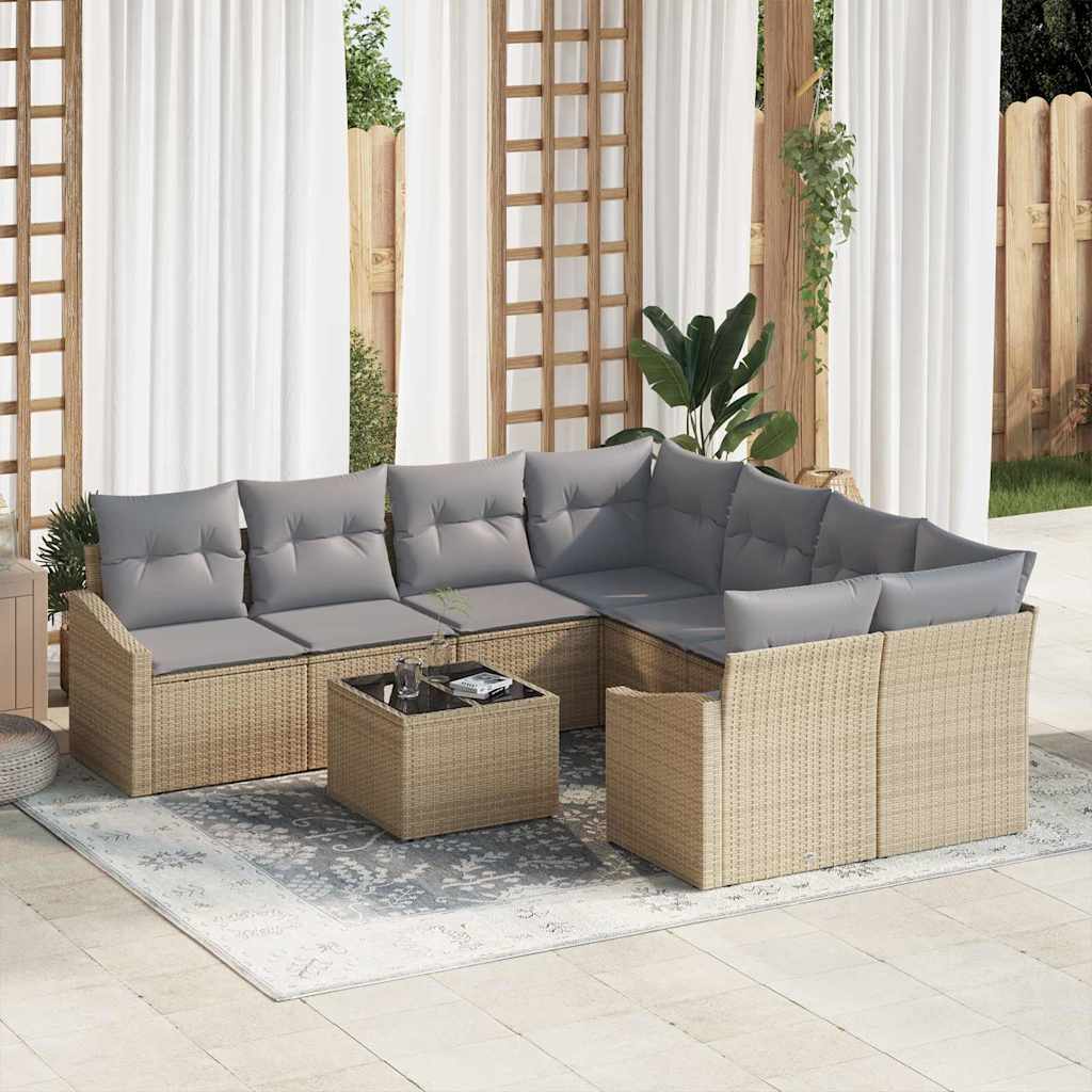 Tuin Sofa Set Met Kussen Met Opslag 9 Pcs 55 X 55 X 37 Cm