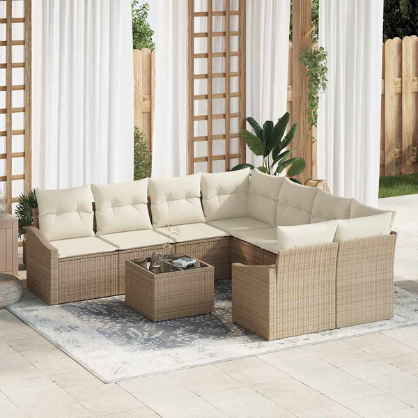 Tuin Sofa Set Met Kussen Met Opslag 9 Pcs 55 X 55 X 37 Cm