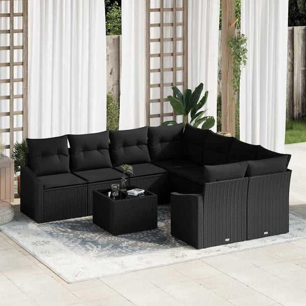 Tuin Sofa Set Met Kussen Met Opslag 9 Pcs 55 X 55 X 37 Cm