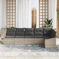 Tuin Sofa Set 6 Pcs Poly Riet
