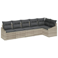 Tuin Sofa Set 6 Pcs Poly Riet