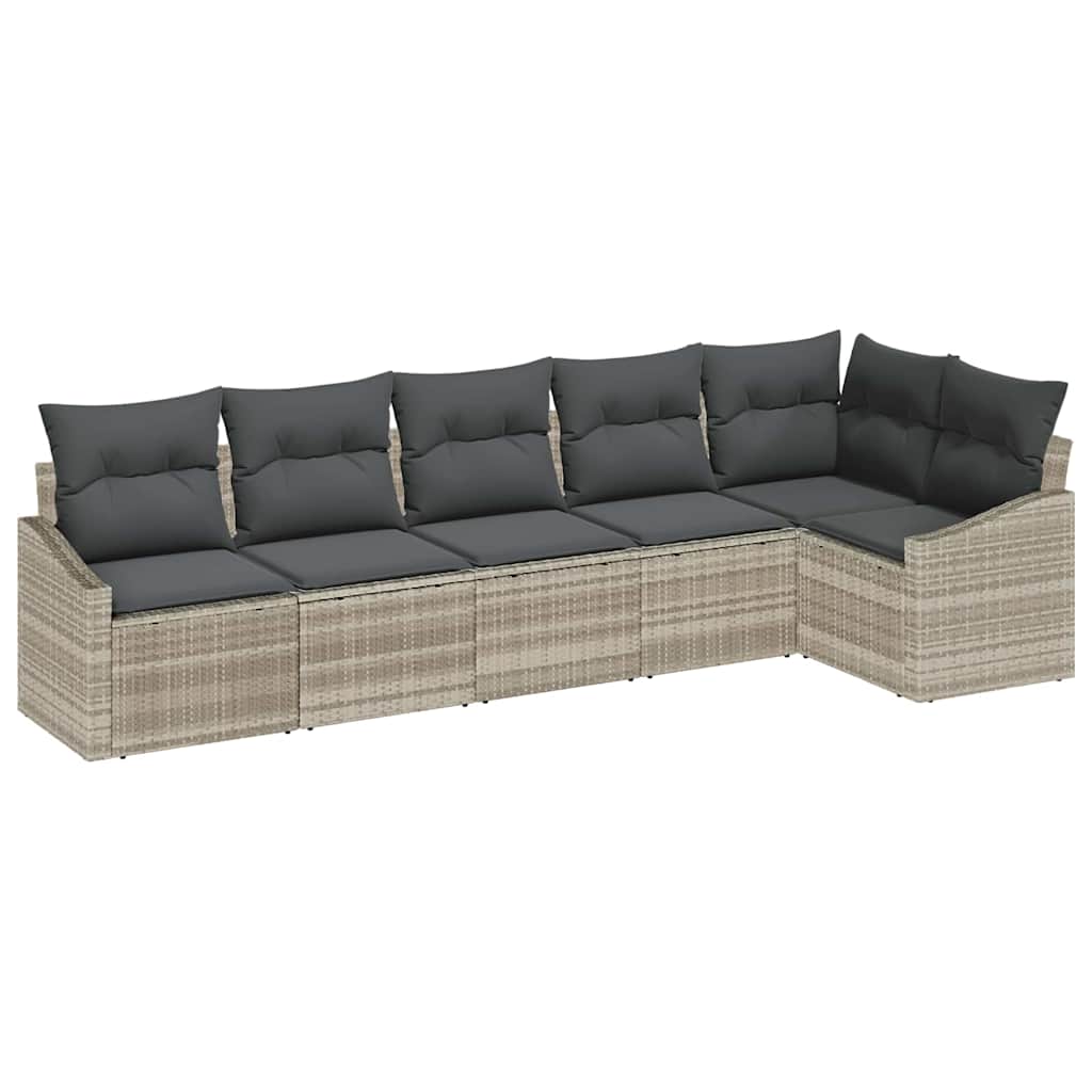 Tuin Sofa Set 6 Pcs Poly Riet