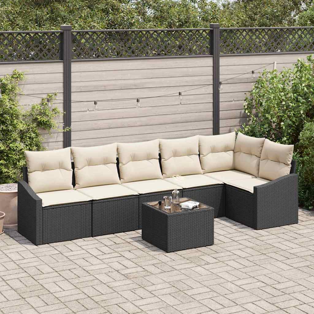 Tuin Sofa Set 6 Pcs Poly Riet