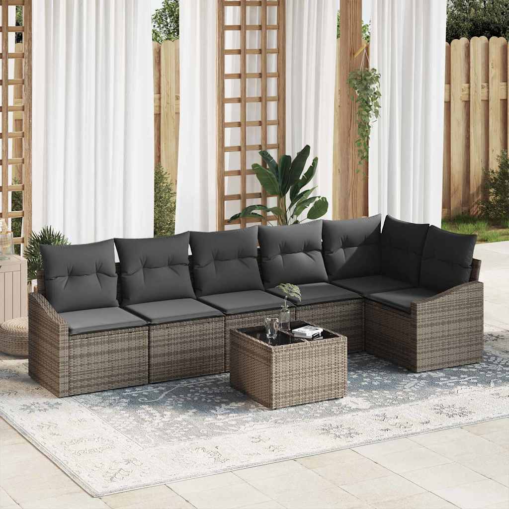 Tuin Sofa Set 6 Pcs Poly Riet