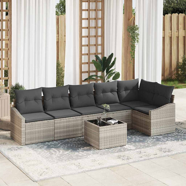 Tuin Sofa Set 6 Pcs Poly Riet