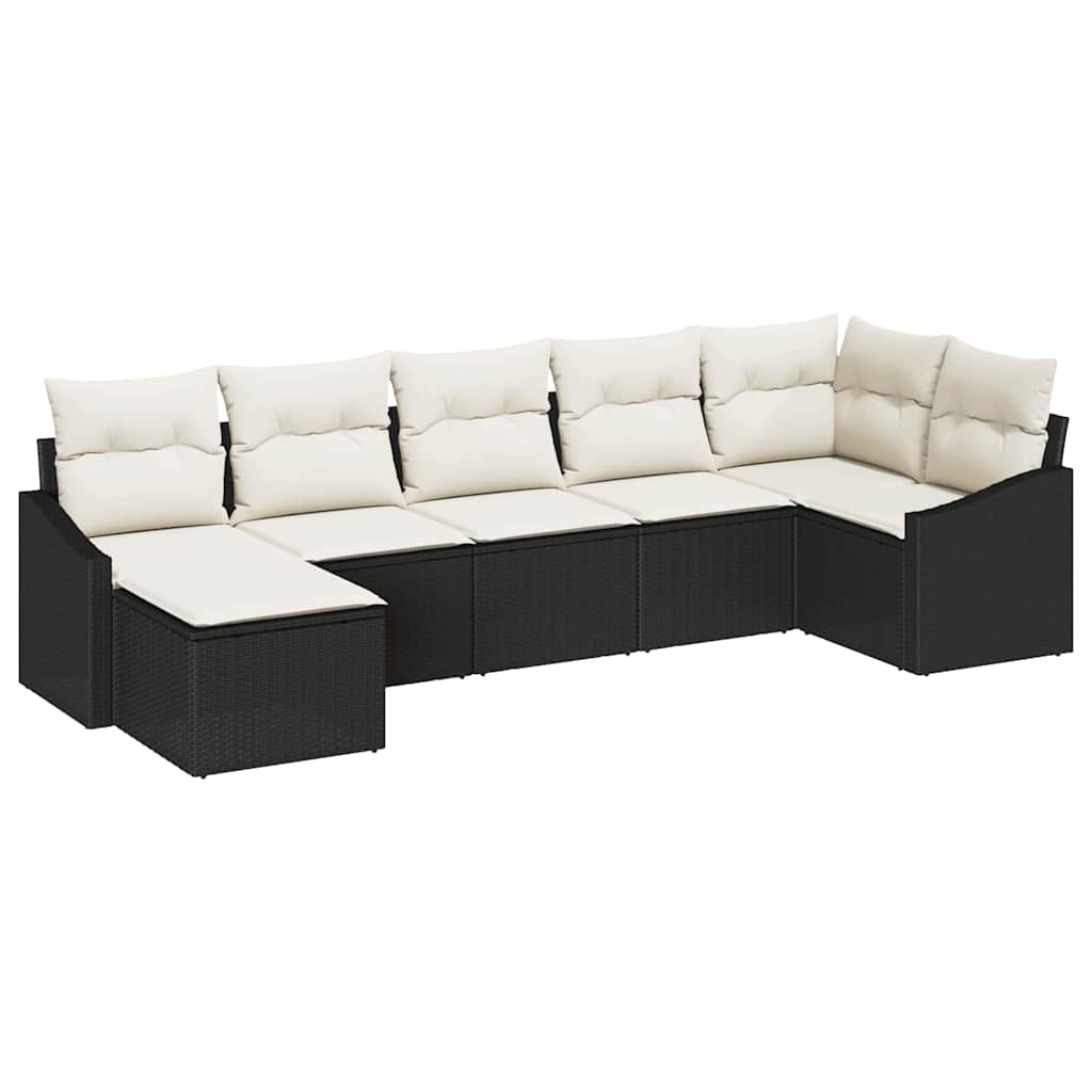 Tuin Sofa Set 7 Pcs Poly Riet