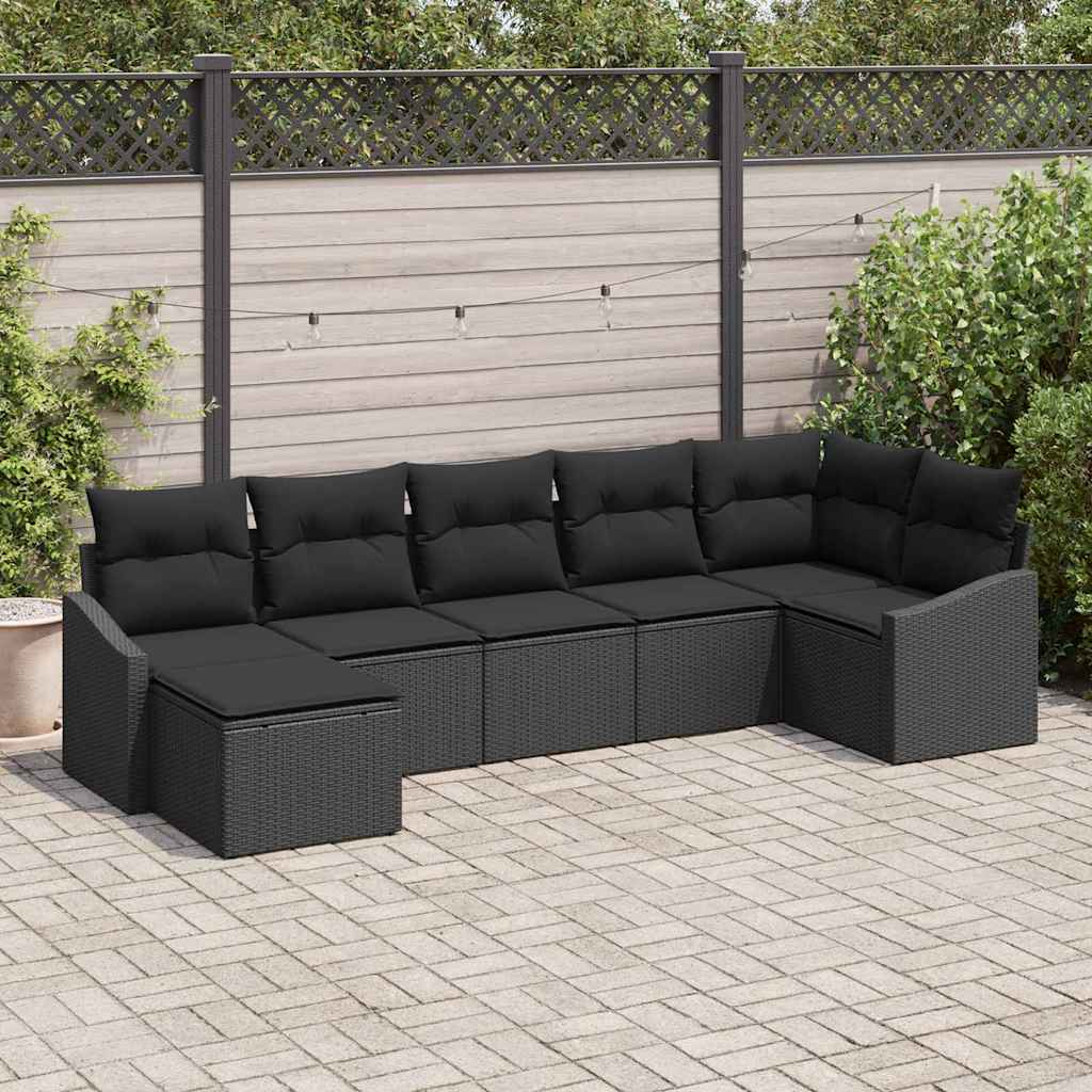 Tuin Sofa Set 7 Pcs Poly Riet