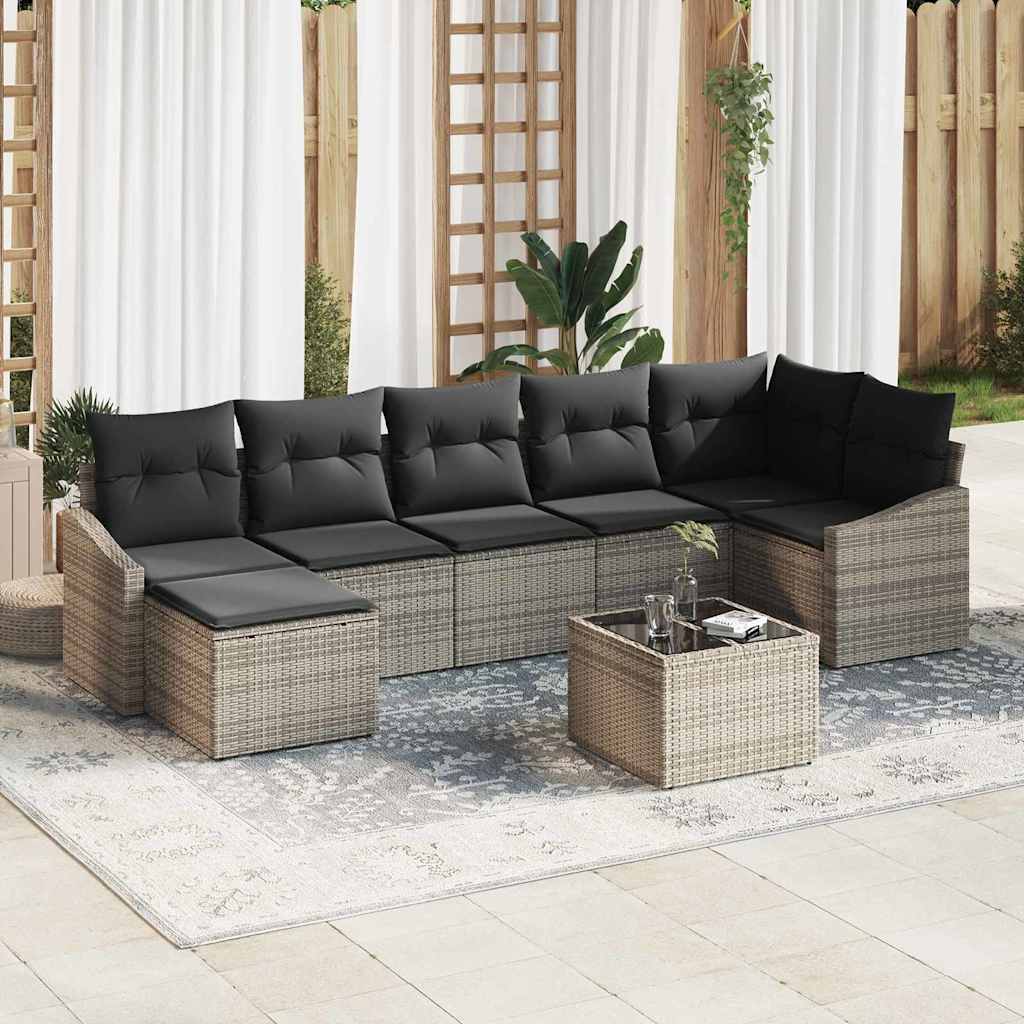 Tuin Sofa Set 7 Pcs Poly Riet