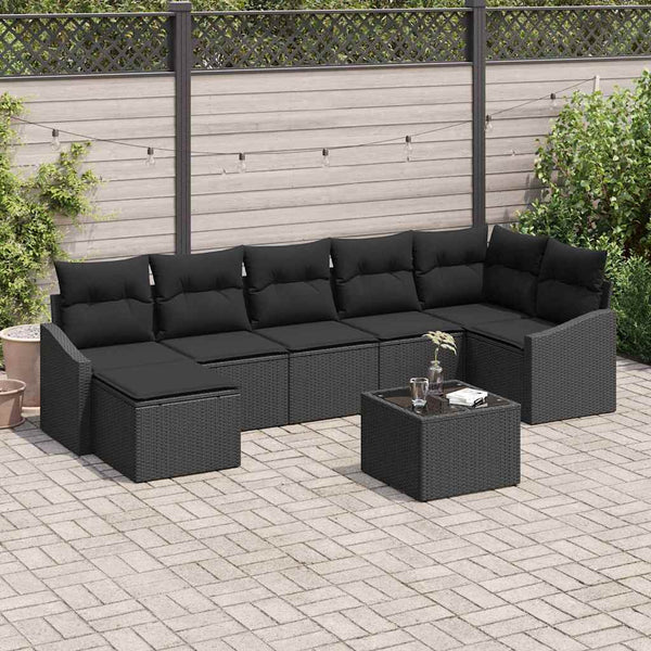 Tuin Sofa Set 7 Pcs Poly Riet