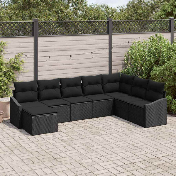 Tuin Sofa Set 8 Pcs Poly Riet