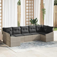 Tuin Sofa Set 7 Pcs Poly Riet