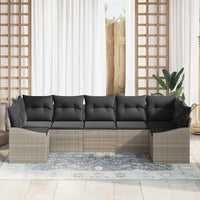 Tuin Sofa Set 7 Pcs Poly Riet