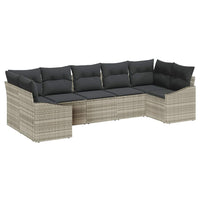 Tuin Sofa Set 7 Pcs Poly Riet