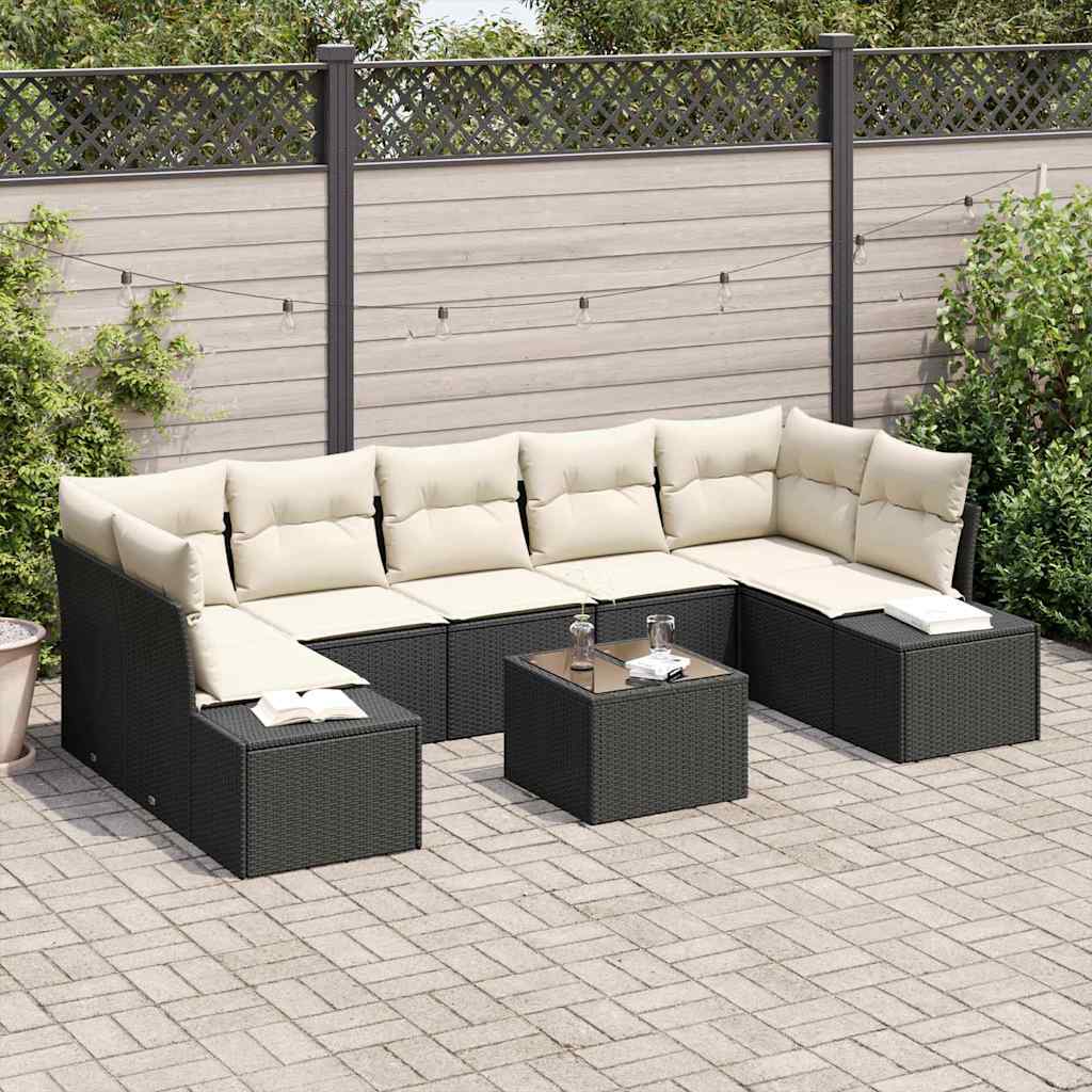 Tuin Sofa Set 8 Pcs Poly Riet