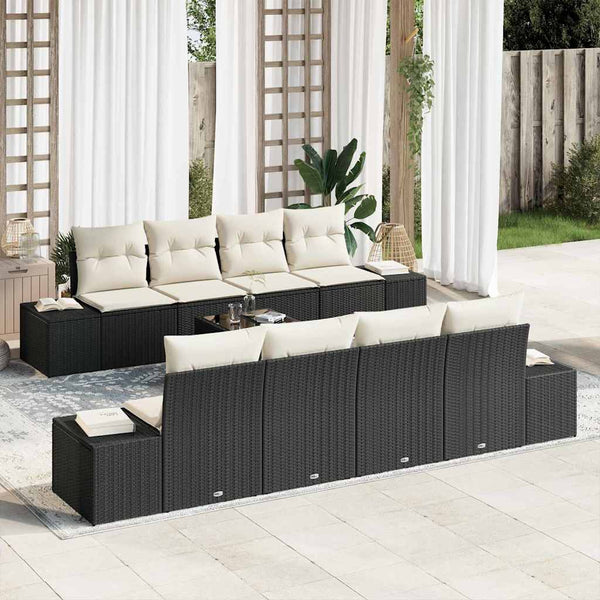 Tuin Sofa Set Met Kussen 7 Pcs 55 X 55 X 37 Cm
